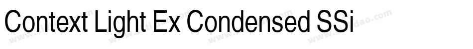 Context Light Ex Condensed SSi Normal字体转换